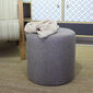 Taburet Silindir Puf Brown