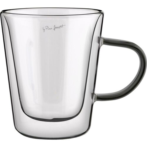Lamart LT9120 2.dielna súprava pohárov Tea Vaso, 300 ml, čierna