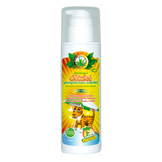 Topvet Detské mlieko po opaľovaní, 200 ml
