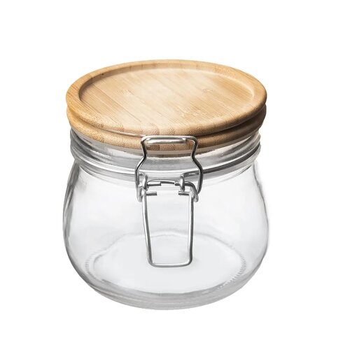 Orion Steklena posoda s pokrovom in zapiralko, 0,5l