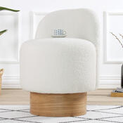 Polsterhocker Monre Teddy White