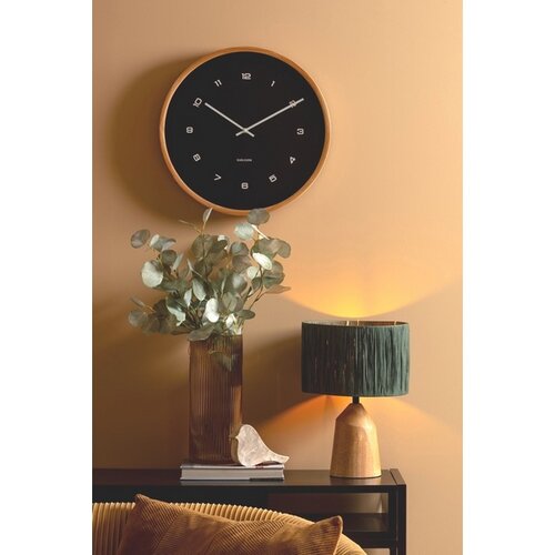 Karlsson 5938BK designerski zegar ścienny 41 cm, czarny