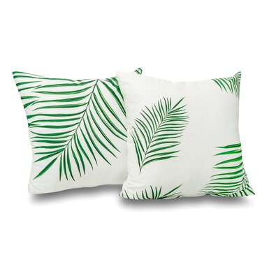 Kvalitex Povlak na polštář Tropical bílá, 50 x 50 cm, sada 2 ks