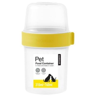 LOCKnLOCK Cutie pentru hrană pentru animale decompanie 2 în 1