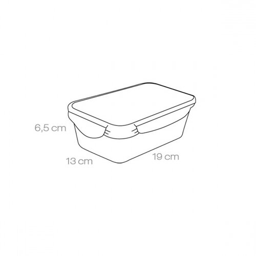 Tescoma  FRESHBOX téglalap alakú ételtároló doboz, 1 l