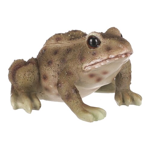 Gartendekoration Frosch, 10 x 6 x 8 cm, Polyresinbraun  ,