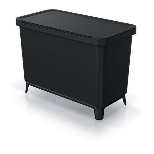 Coș de gunoi SYSTEMA pentru deșeuri sortate 3 x 10 l negru