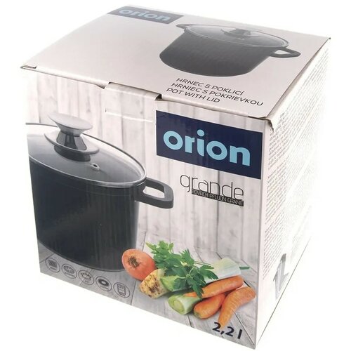 Orion lonec s steklenim pokrovom Grande, 2,2 l