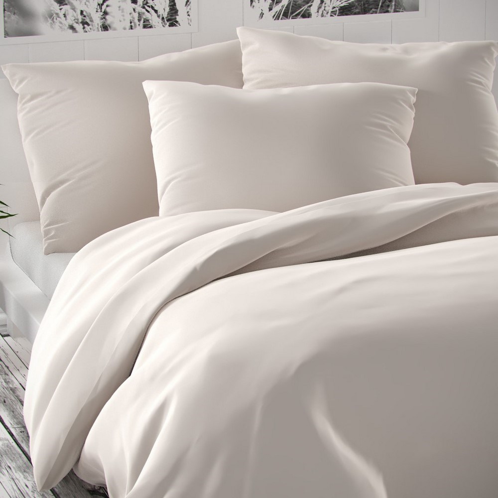 Kvalitex Saténové povlečení Luxury Collection bílá, 220 x 220 cm, 2 ks 70 x 90 cm