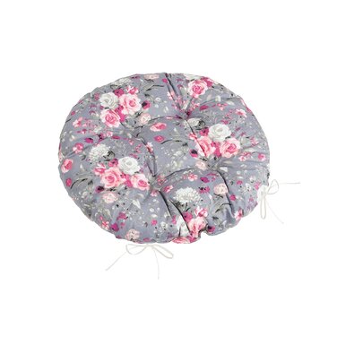 Bellatex Sedák Adéla prešit okrogel Cvetovivrtnice roza 40 x 40 cm