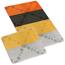 Bellatex Bademattenset ohne Ausschnitte Bany Strahlen Orange, 60 x 100 cm, 60 x 50 cm