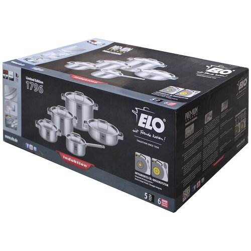 Elo 33705 Premium 5dílná sada nerezových hrnců Limited Edition 1796