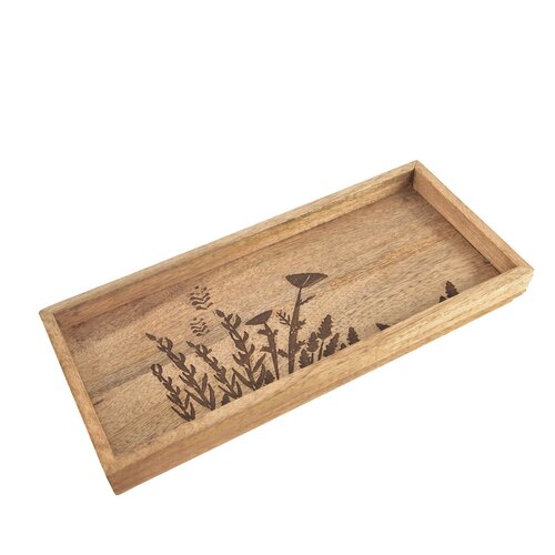 InDecor Dekorativni pladenj iz mangovega lesaLouka, 36 x 16 x 4 cm