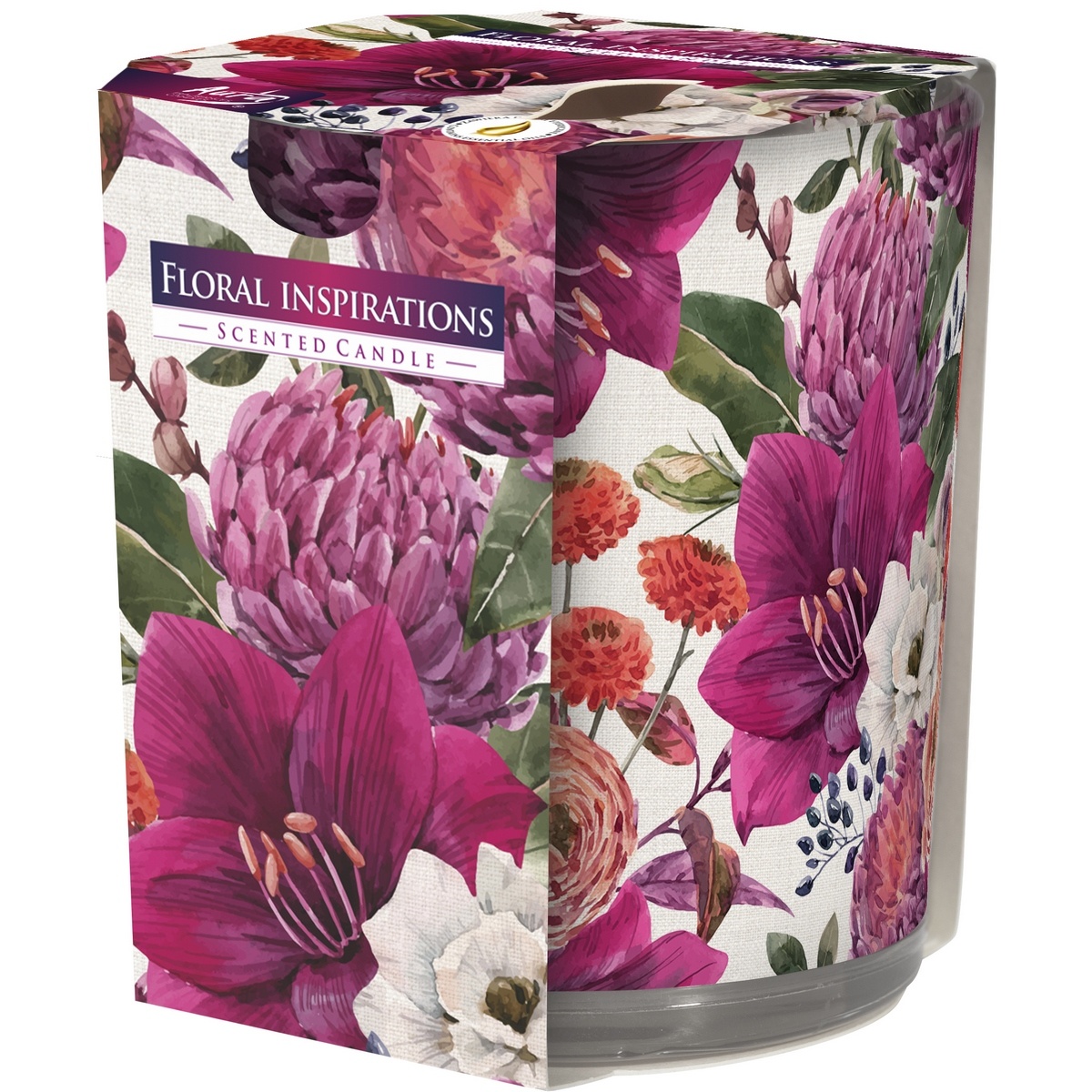 Obrázok Vonná sviečka v skle Floral inspirations 100 g, 8 cm