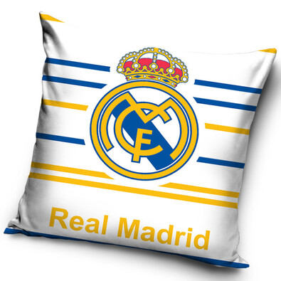 FC Real Madrid Stripes kispárna, 40 x 40 cm