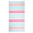 Home Elements Badetuch Fouta mit Fransen Stripes pink, 90 x 170 cm