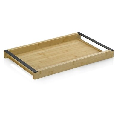 Kela Servirni pladenj Kiril, bambus, črn, 54 x 35cm