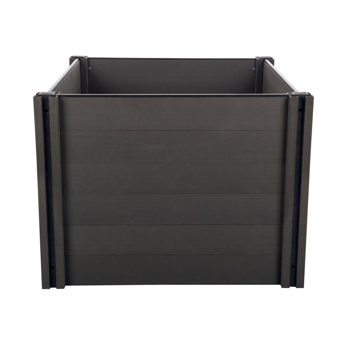 Podwyższona grządka G21 Crop 106 x 106 x 80, WPC,heban, 80 cm