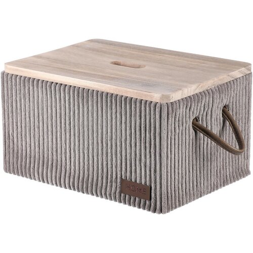 Autronic Zestaw 5 szuflad do przechowywania z tkaniny, szary