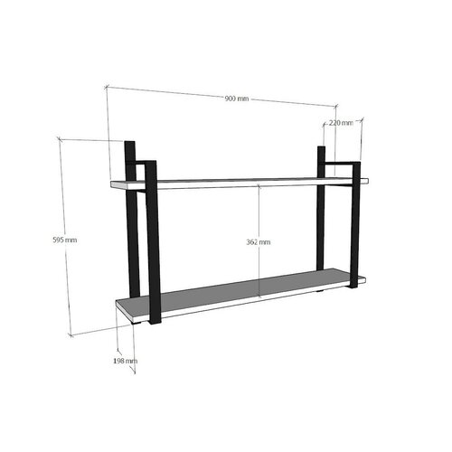 Półka Abat Walnut