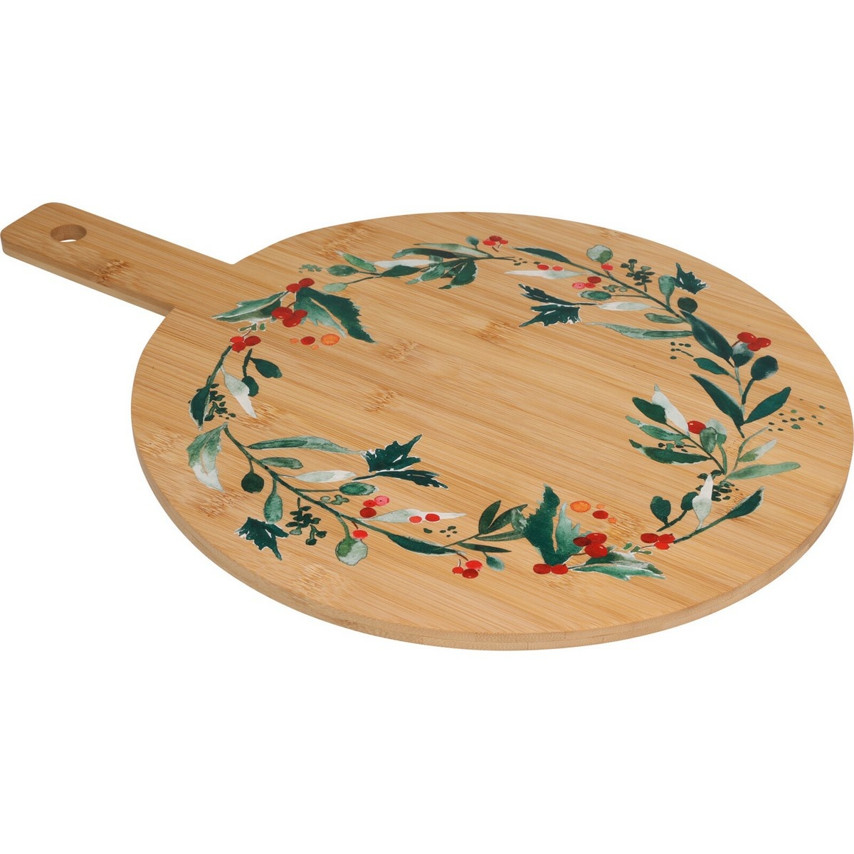 Koszorú I karácsonyi bambusz tálalódeszka