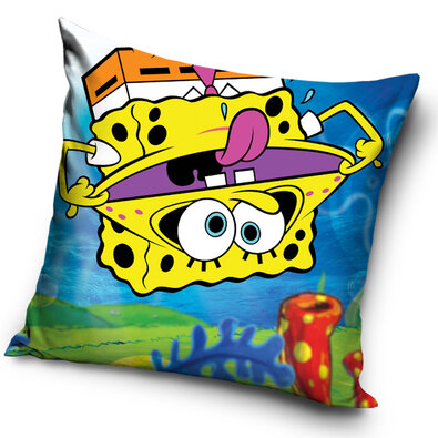 Față de pernă Sponge Bob Cu picioarele în sus, 40 x 40 cm