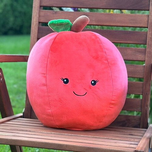 Kissen Squish Apfel Soňa, 35 x 35 x 32 cm