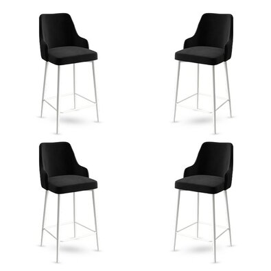 Set de scaune de bar Enox Black and White, 4 buc.