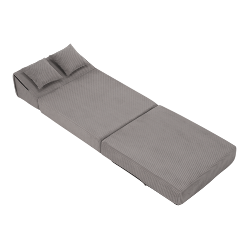 Skladacie kreslo / matrac PELOS, sivá