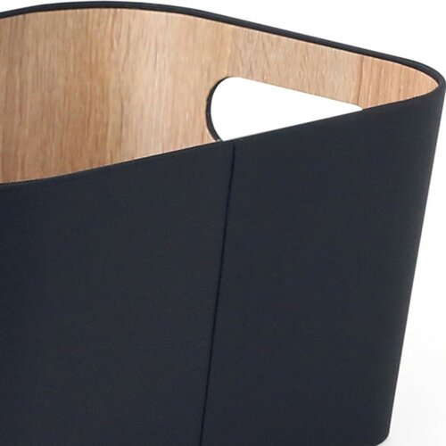 Kitchisimo Zestaw 2 koszy do przechowywania 31 × 23 × 16 cm, czarny