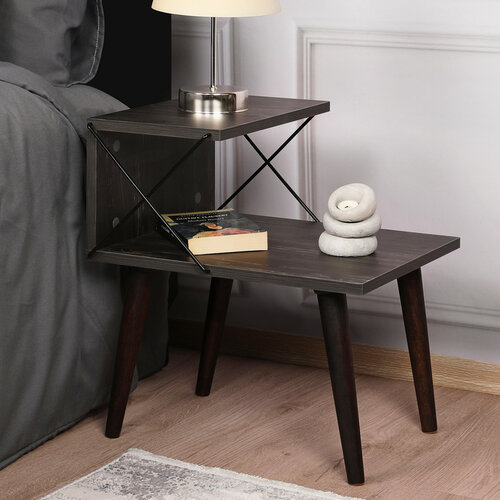 Măsuță de noptieră Cross Dark Brown