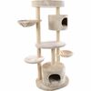 Flamingo Kratzbaum für Katzen INGA, beige, 103 x 50 x 142 cm