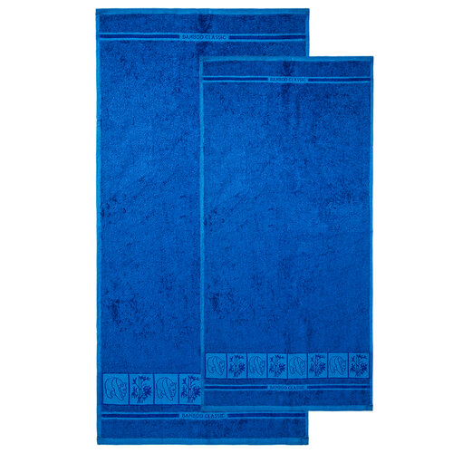 4Home törölköző szett Bamboo Premium kék, 70 x 140 cm, 50 x 100 cm