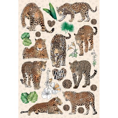 Samolepilne dekoracije Tigers, 42,5 x 65 cm
