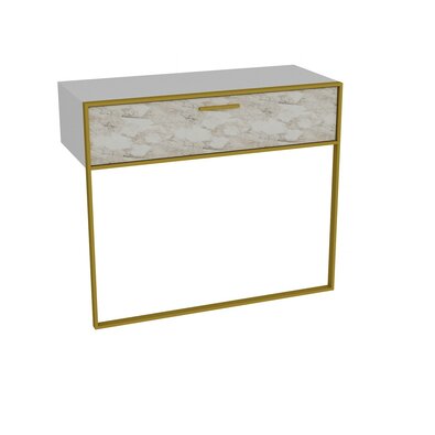 Masă decorativă Polka White