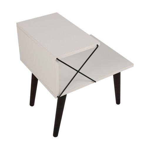 Măsuță de noptieră Cross White