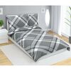 Bellatex Lenjerie de pat din satin Caro gri, 140 x