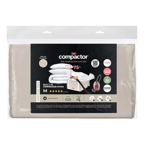 Compactor Vákuový úložný box s puzdrom M Life, 42 x 40 x 25 cm