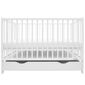 Łóżeczko New Baby Basic z szufladą, białe