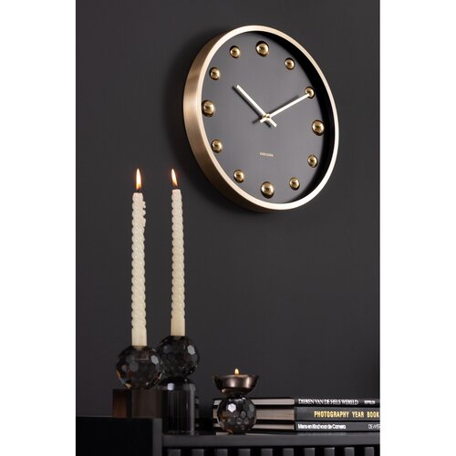 Karlsson 5971BK design falióra fekete, 35 cmátmérővel