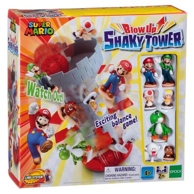 Epoch Super Mario Blow Up joc de societate ShakenTower