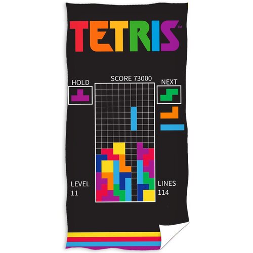 Osuška Tetris Level 11, 70 x 140 cm