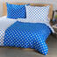 4Home Pościel bawełniana Niebieska kropka, 220 x 200 cm, 2x 70 x 90 cm