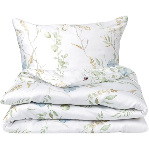 Matex Saténové obliečky Lúka s modrými kvetmi, 140 x 200 cm, 70 x 90 cm