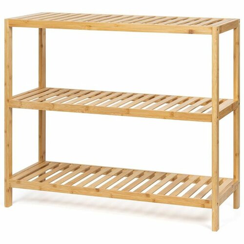 Koupelnový regál WABISABI RACK 3, bambusový