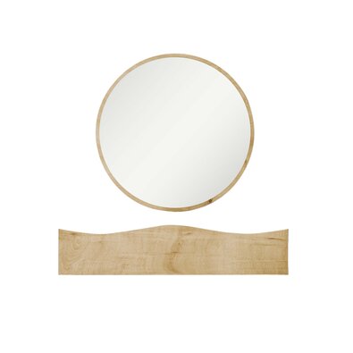 Wandregal mit Spiegel Princesse Oak