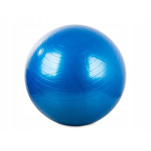 Piłka gimnastyczna 65 cm z pompką, niebieski