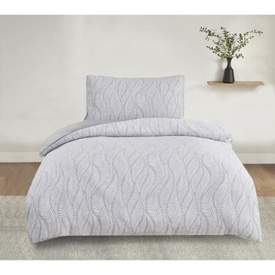 Jacquard ágynemű Alabama szürke , 140 x 200 cm, 70x 90 cm, 70 x 90 cm