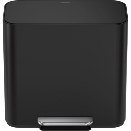 Simplehuman Mini coș de gunoi cu pedală pentrusortarea deșeurilor 15 l, negru mat