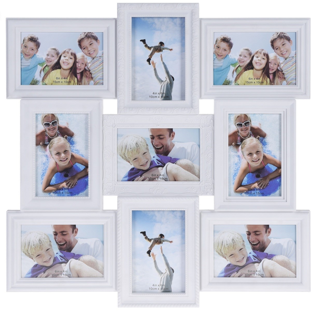 Fotorámček Ricordi na 9 fotografií, 52 x 52 cm